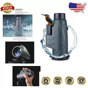 High-Powered 10x42 Monocular with Sturdy Tripod - Perfect for Outdoor Adventures - Picture 1 of 9