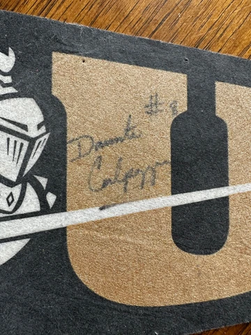 Vintage UCF Pennant Flag Signed by Daunte Culpepper Cover