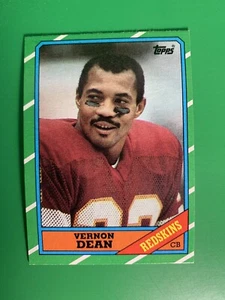 1986 Topps Vernon Dean #182 Washington Redskins - Picture 1 of 2