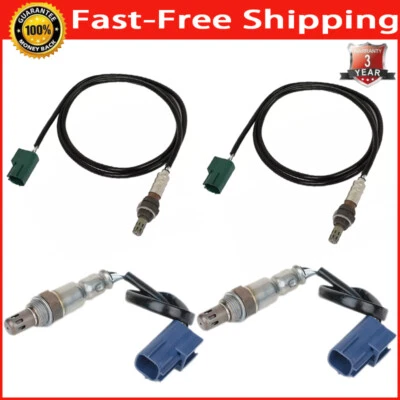 Sensor de oxigênio 4 peças para 2004 Nissan Pathfinder 3.5L V6 upstream + sensor downstream - Imagem 1 de 4