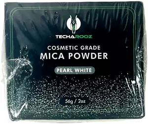 TECHAROOZ Cosmetic Grade MICA POWDER Pearl White 2oz - Picture 1 of 5