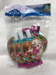 Disney Frozen (8) BLOWOUTS Elsa & Anna Birthday Party Favors Hallmark - Picture 1 of 2