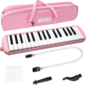 32-Key Melodica for Kids & Beginners Double Mouthpiece Air Piano Keyboard with C - Picture 1 of 12