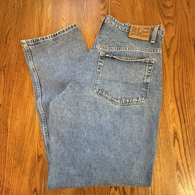 Pantalones de mezclilla holgados sueltos vintage Ralph Lauren Polo Jeans Co 36x32 Foto 1 de 4