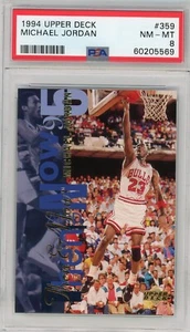 1994 Upper Deck Then & Now #359 MICHAEL JORDAN PSA 8 NM-MT - Picture 1 of 2