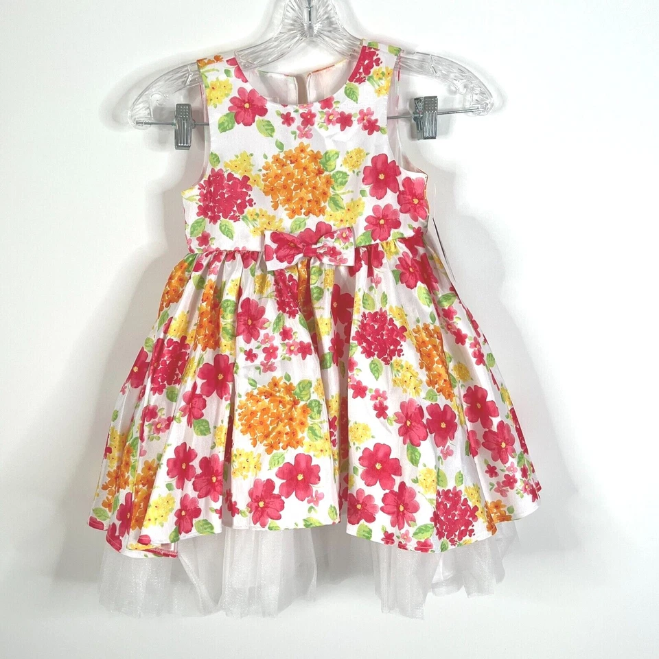 Vestido floral sin mangas de verano multicolor American Princess Girl 5 Foto 1 de 4