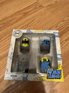 DC Comics Batman 4 Mini Glasses, In Box Never Opened