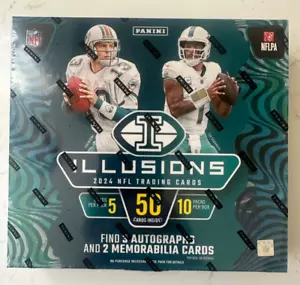 2024 Panini Illusions Football HOBBY BOX Factory Sealed 3 Autos 2 Relics - Picture 1 of 1