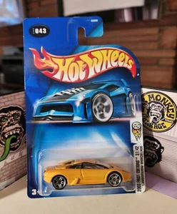 👓Hot Wheels 2003 #043 1st Editions🏁Lamborghini MURCIELAGO Metalflake Yello⭐PR5 - Picture 1 of 7
