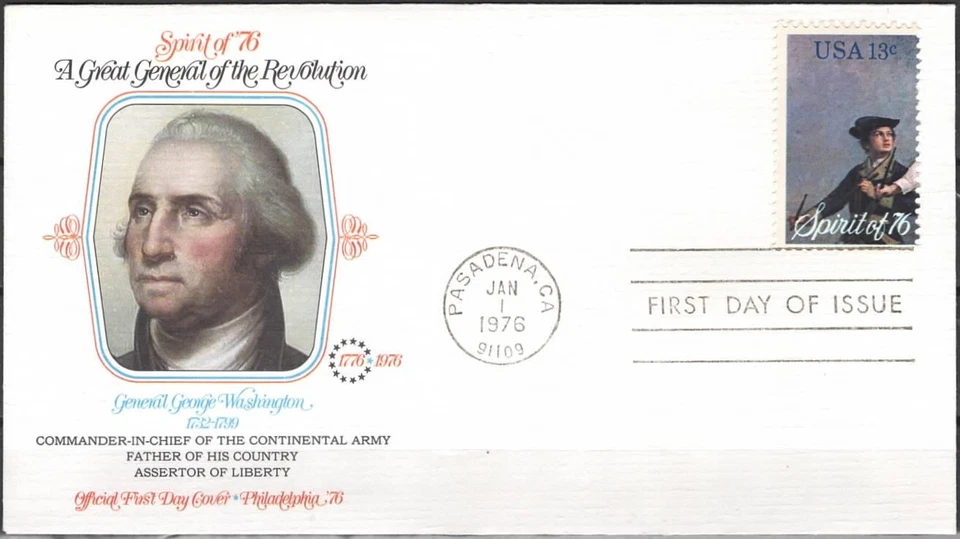 US Scott #1629 with Cachet picture of George Washington, First Day Cover - Image 1 of 1