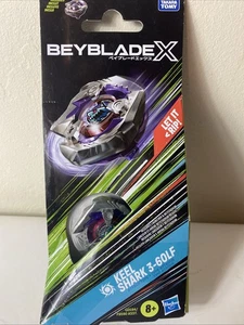 Beyblade X Keel Shark 3-60LF Top Booster Pack Nueva Versión Púrpura - Imagen 1 de 4