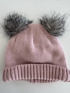 Columbia Girl Knit Cap Insulated Pom Pom Youth Kids Pink Size 0/S Youth New - Picture 1 of 9