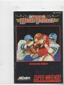 Super High Impact SNES nur Anleitung ohne Sendungsverfolgung Original Super Nintendo - Bild 1 von 1