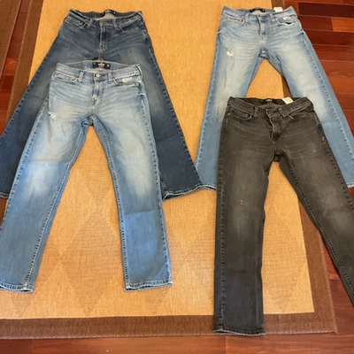 Hollister 修身直筒牛仔裤 26X30 Epic Flex 男式 4 件装!! — 第 1/4 张图片