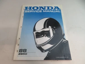 1988  HONDA MOTORCYCLE ZB50  SERVICE MANUAL - Bild 1 von 3