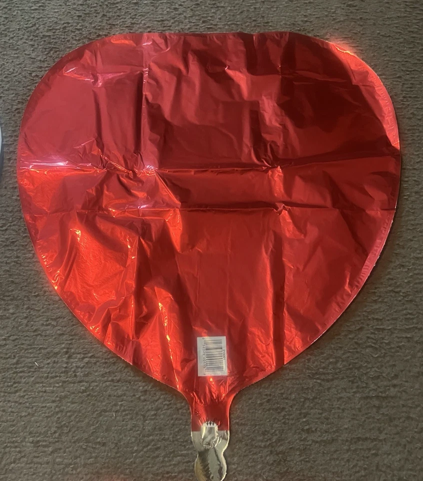 (40) PACK GLOBOS MYLAR/HOJA DÍA DE SAN VALENTÍN EN FORMA DE CORAZÓN (TODOS ROJOS) Foto 1 de 1
