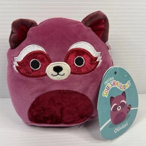 Squishmallows Oliver The Maroon Raccoon 5” Plush Brand New With Tags Tracked - Picture 1 of 4