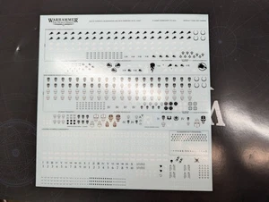 Warhammer 30k Horus Heresy Saturnine Marine Transfer/ Decals Sheet. - Picture 1 of 1