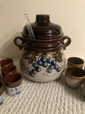 BOWLE-TOPF mit 11 Bechern | scheurich-Keramik | W.Germany | Retro Vintage - Bild 1 von 4