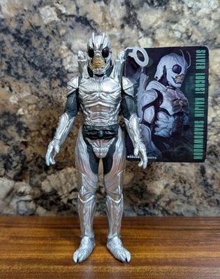 Bandai Movie Monster Silver Locust Kaijin Shadowmoon Kamen Rider BlackSun Figure - Image 1 of 4