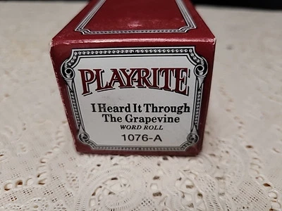 PLAYRITE PLAY-RITE WORDROLL 1076-A LO ESCUCHÉ A TRAVÉS DE LA VID MARVIN GAYE Foto 1 de 4