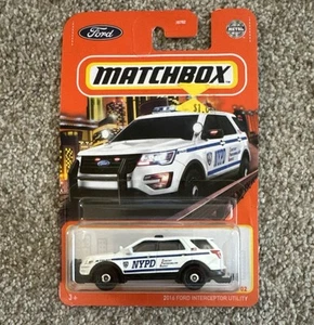 Matchbox 2022 Series 2016 Ford Interceptor Utility Police Vehicle 95/102 - Picture 1 of 3