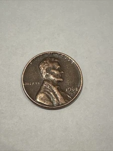 1968-D US Penny In God Be Trust On Rim L On Liberty  - Picture 1 of 4