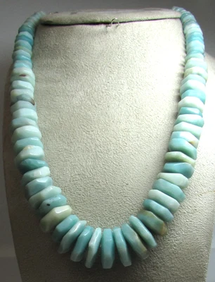 Collar DTR Jay King Mine Finds Amazonita y Cuentas de Plata Esterlina Cuentas 18-21" Foto 1 de 4