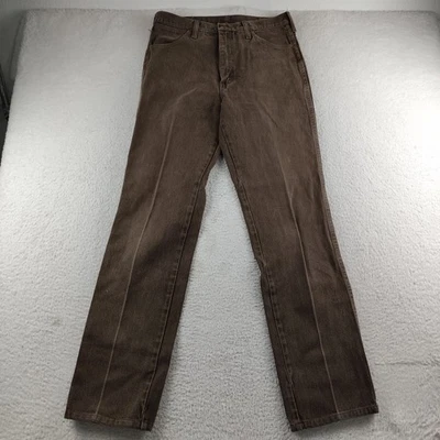 Vintage Wrangler Jeans Size 33x32 Brown Denim 936CKL - Image 1 of 4