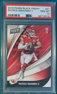 2018 Panini Black Friday Football #21 Patrick Mahomes PSA 10 POP 5 np