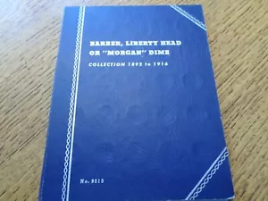 Barber Dime Set--54 Coins in Whitman Folder - Picture 1 of 4