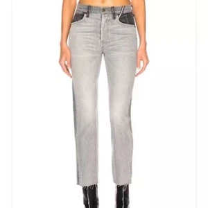 JEAN Atelier SAMPLE Colorblock Straight Hunter Crop With Split Hem Size 27 - Picture 1 of 15