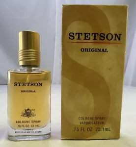 Vintage Men’s Stetson Original Spray Cologne .75 Fl Oz 22.1ml - Picture 1 of 4