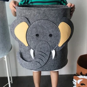 Elephant Kids Babies Unisex Laundry Toys Storage Basket Hamper Standing Bedroom  - Picture 1 of 5