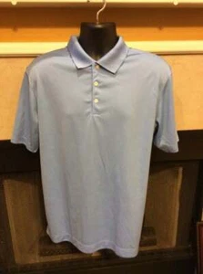 Polo Nike Golf manches courtes DRI-FIT bleu clair Swoosh MetLife logos moyen - Photo 1/11