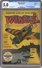Wings Comics #1 CGC 5.0 1940 1476003005