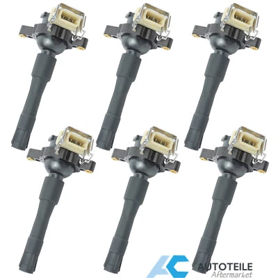 6x Zündspule Zündmodul für BMW 5er E39 520 i Motorcode M52B20 206S3 - Bild 1 von 4