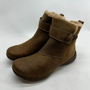 Clarks Roseville Stiefelette braun Damengröße 7 M Leder zum Überziehen - Bild 1 von 10