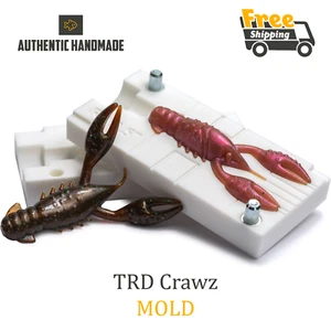 TRD Crawz Fishing Mold Craw Lure Bait Soft Plastic 64 mm - Picture 1 of 3