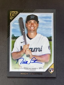 Autógrafo de novato Topps Gallery 2022 Nick Fortes RC #RA-NF Miami Marlins - Imagen 1 de 2