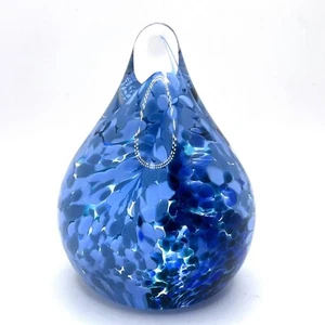 Raindrop Art Glass Paperweight Scotland 2002 - Picture 1 of 12