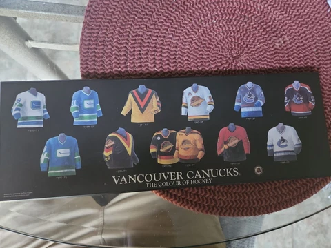 NHL Vancouver Canucks Hockey Jersey Evolution Plaque Cover