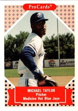1991 ProCards Michael Taylor #176 Medicine Hat Blue Jays Baseball Card