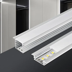 6Pcs Aluminum Channel Holder for LED Strip U-Shape Track and Cover 3.3ft/1M Each - Picture 1 of 35