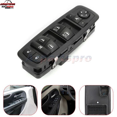 Botón interruptor de bloqueo de puerta de control de ventana eléctrica maestro del lado del conductor RAM C/V 2012 Foto 1 de 4