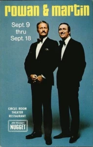 ROWAN And MARTIN Comedy Team, Television Show; Circus Room Theater Restaurant - Picture 1 of 2