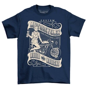 Camiseta Personalizada Adultos Motocicleta Hombre Mecánica Niña Tubos Fuertes Salvar Vidas Camisa - Imagen 1 de 6