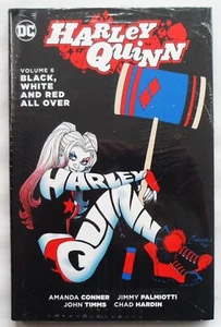 HARLEY QUINN VOLUME 6 BLACK WHITE AND RED ALL OVER DC HARDCOVER BOOK *NEW/SEALED - Picture 1 of 2