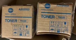 Genuine Konica Minolta TN320 Black Toner A202053 Bizhub 36 - Picture 1 of 1