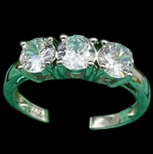 Anello Donna Trilogy Argento925 italiano misura 13 Brillante luminoso+Box Regalo - Foto 1 di 7